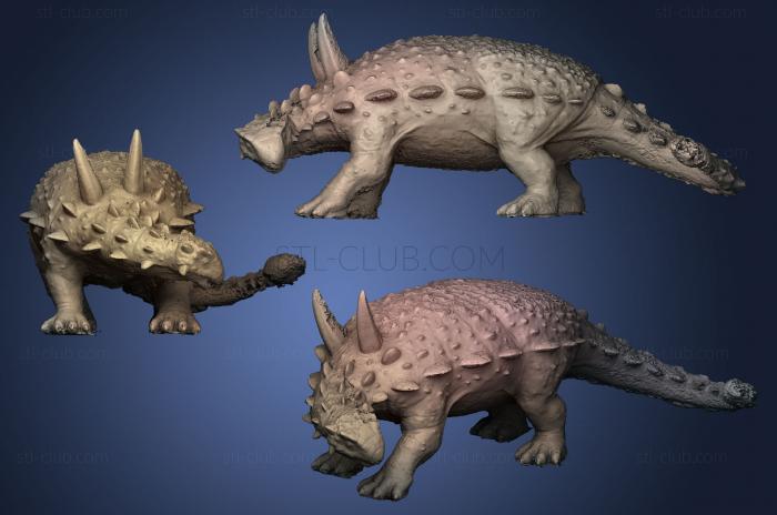 3D мадэль Анкилозавр (STL)